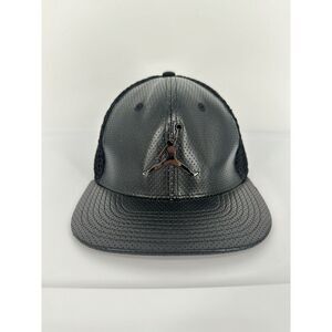 Air Jordan Jumpman Youth Junior Elephant Print Black Leather Snapback Hat‎